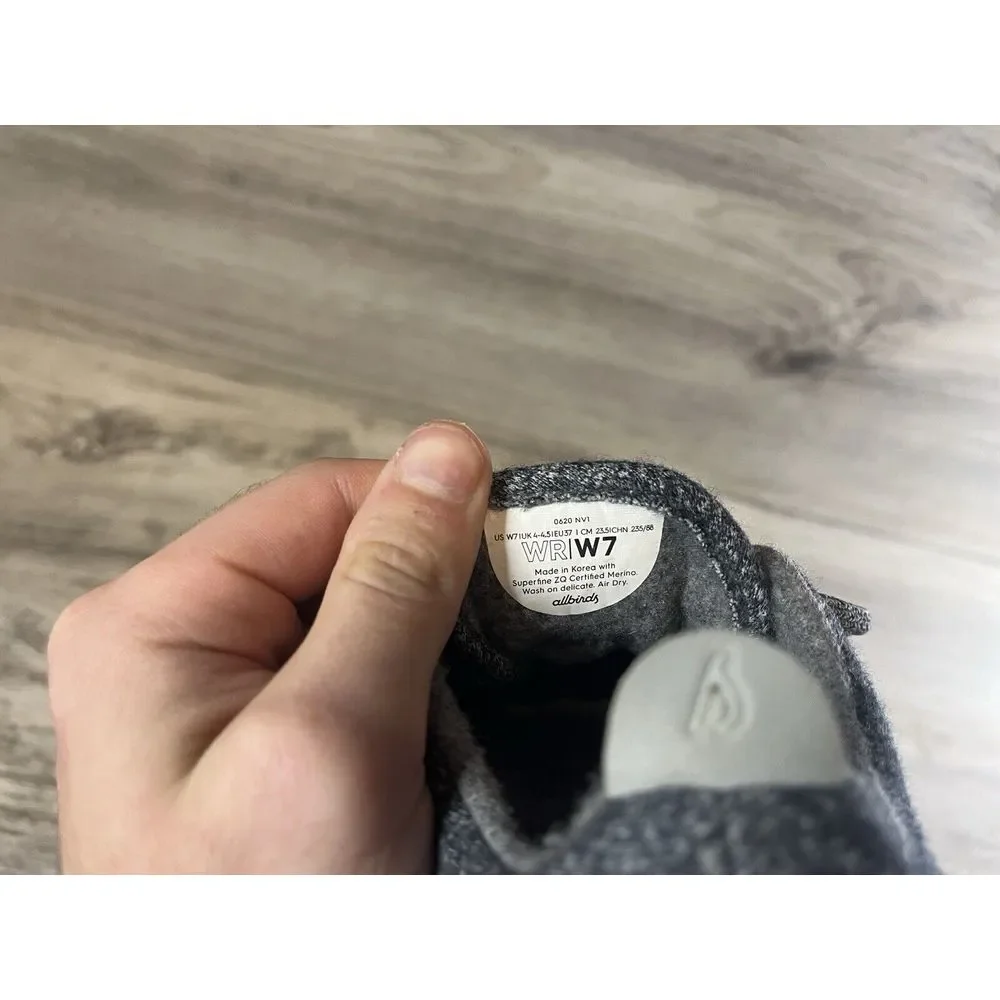 Allbirds Women's Size 7 Wool Runners Gray Comfort‎ Running Shoes 0620 NV1